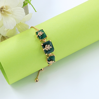 Emerald Green women's bracelet