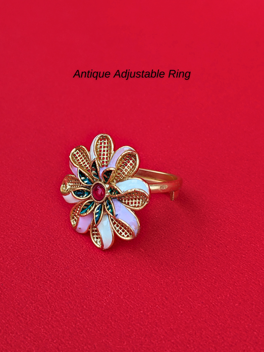 Antique Floral Rings for Girls