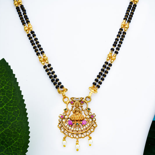 Traditional Gold and Maha Laxshmi Theme Mangalsutra