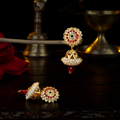 Traditional Pearls Jhumka