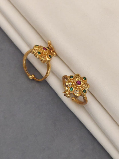 Floral in Filigree and Gemstone Ring