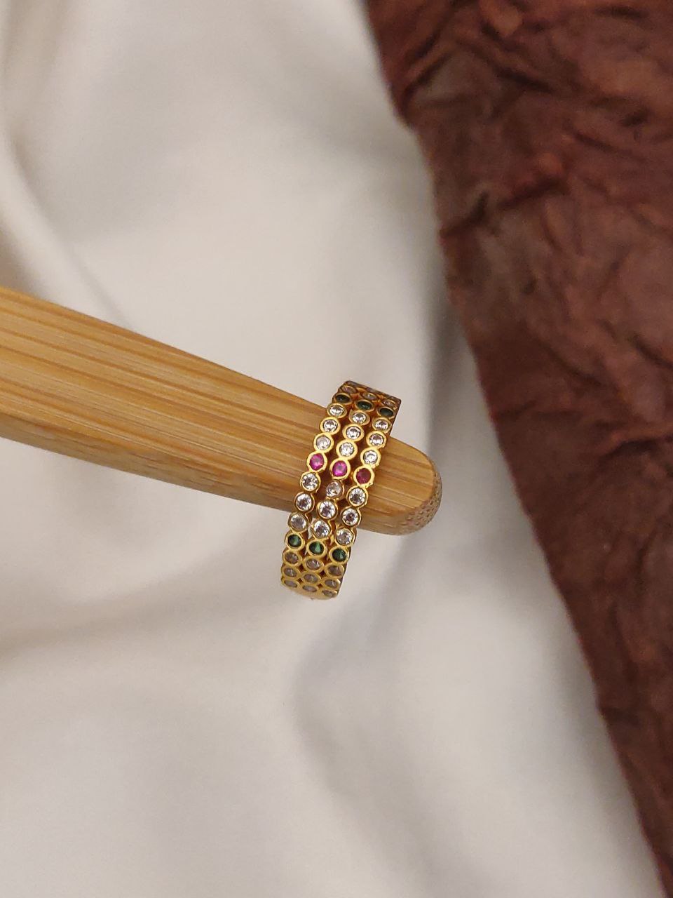 Colorful Gemstone Stacking Ring Set